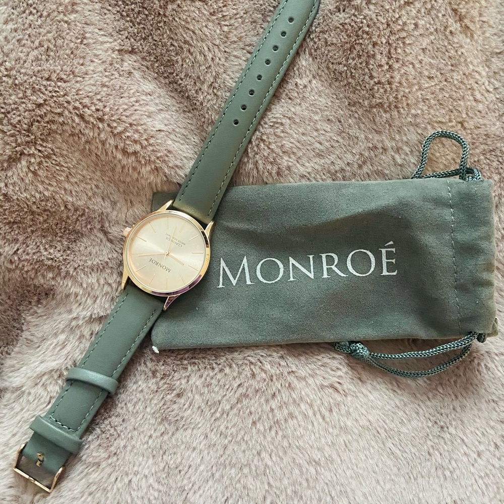 Monroe Rose gold and grey watch